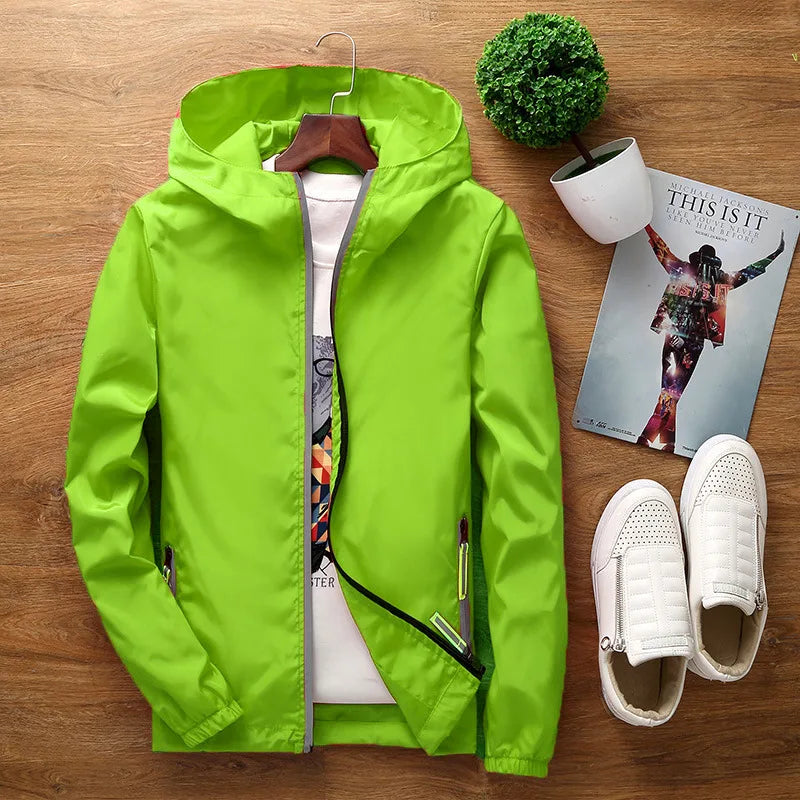 Spring Men/Women Thin 3M Reflective Jacket Ultra-light Men Waterproof Outwear Windbreaker Coat Veste Homme Softshell Coats