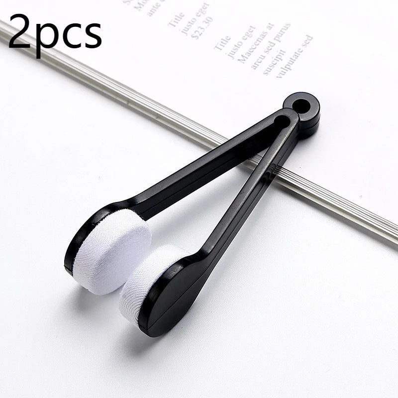 Portable Multifunctional Glasses Cleaning and Wiping Tool of Microfiber Cleaning Brush for Sunglasses Glasses Microfiber Cloth