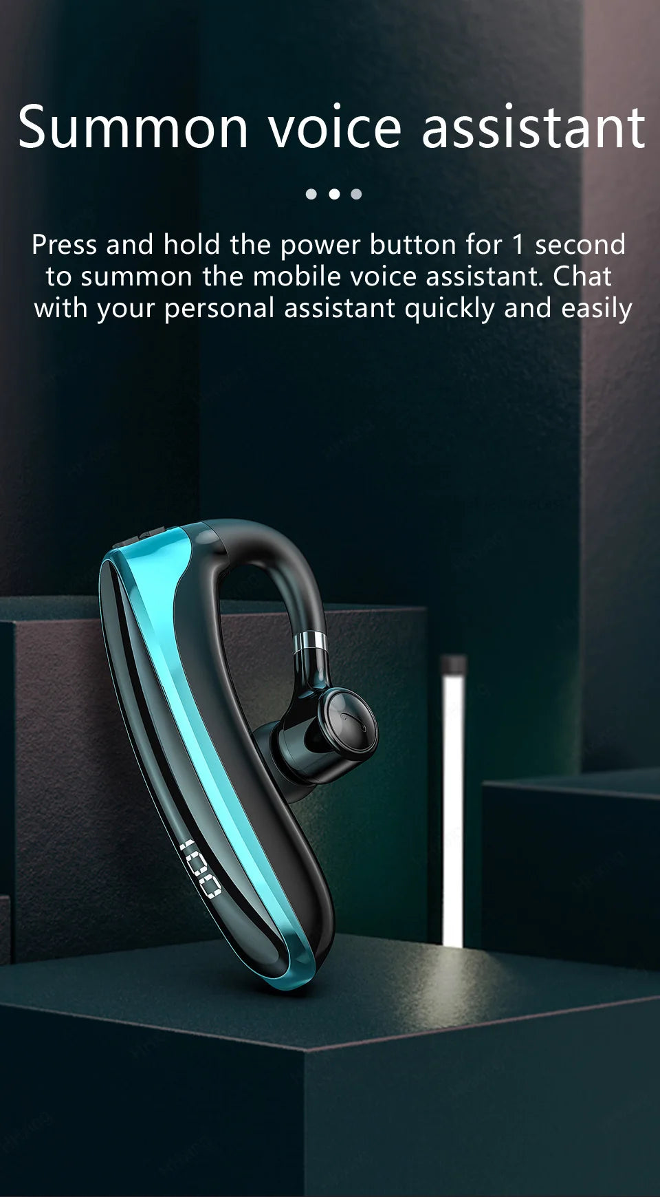 Wireless Bluetooth Headphones With Microphon Earphone ENC Noise Cancelling Handsfree Talking Headset Busines Auriculares Driving