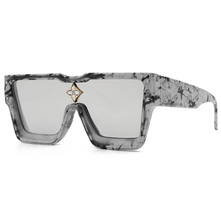 47555 Millionaire Diamond Flower Sunglasses Men Women Fashion Brand Designer Sunshade Uv400 Retro Glasses