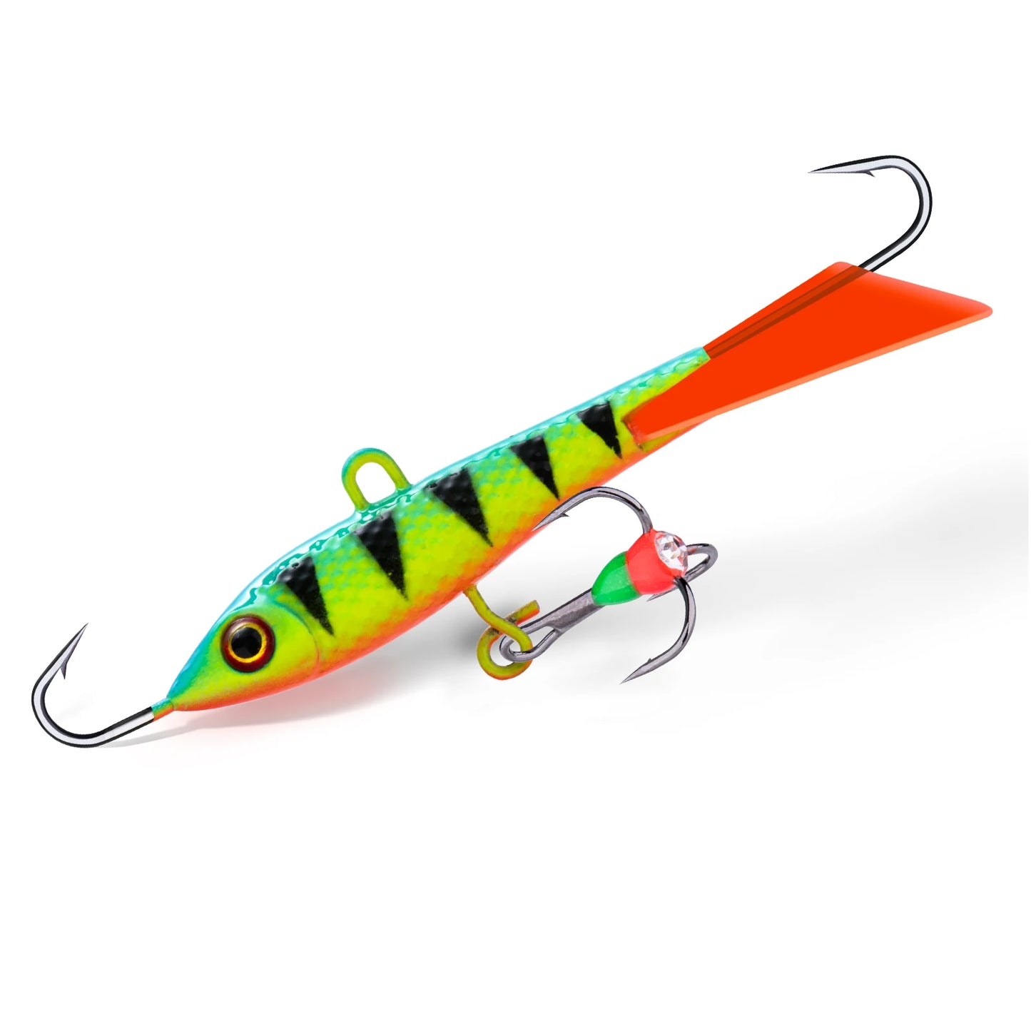 Goture 40mm 12g Winter Ice Fishing Lure Balancer 3D Eyes Jig Bait Artificial Hard Lure Jigging Balanced Fishing Bait Wobbler Set
