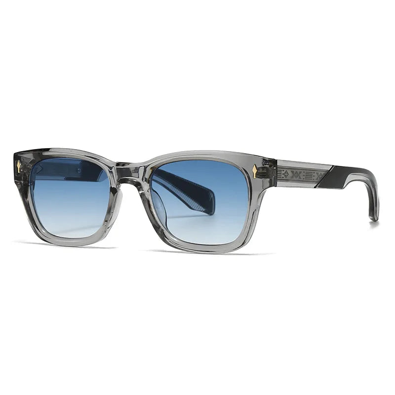 Hot Sale New Polarized Sunglasses Male Fashion Black Travelling UV400 Shades Men Women Classic Square High Quality Rivet Glasses