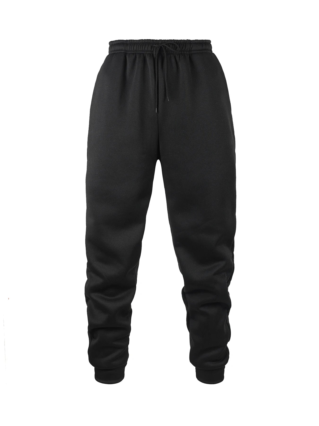 Men's Casual Pants Autumn Winter Fleece Sweatpants Men Running Jogger Sports Gym Trousers Fashion Solid Color Workout Long Pants