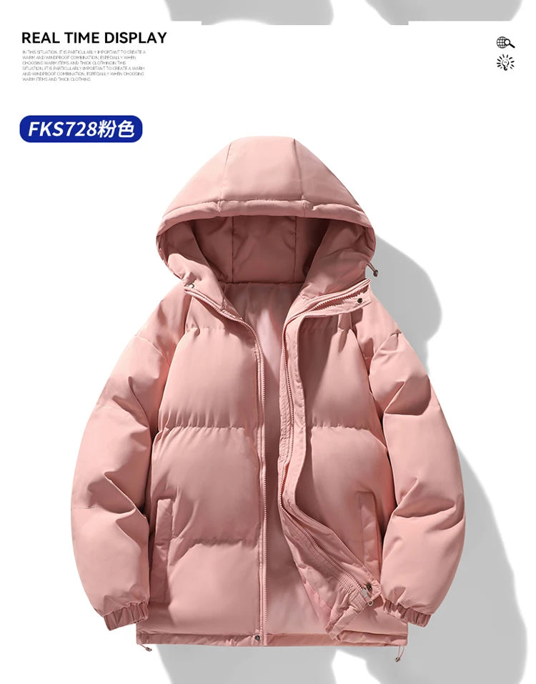 2026 new arrival winter jacket sill-like cotton jackets men,mens fashion thicken warm parkas trench coat male size M-4XL