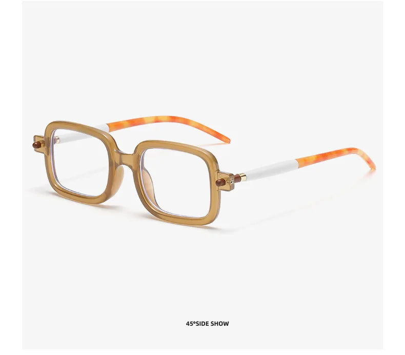 UVLAIK Myopia Optical Glasses Frame Men Women Retro Square Sunglasses Fashion Anti Blue Light Computer Goggles Eyglasses