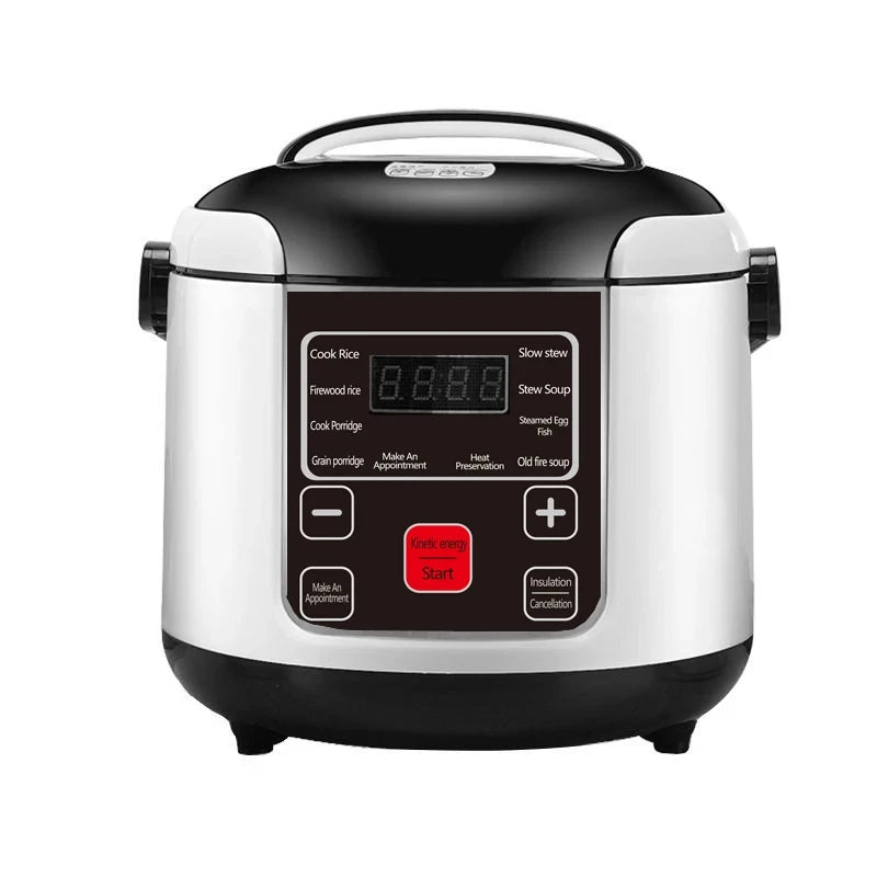 12V 24V Electric Rice Cooker Car Truck Multicooker Timing Reservation Food Heating Cooking Steamer Soup Stew Pot Steamer Cooker