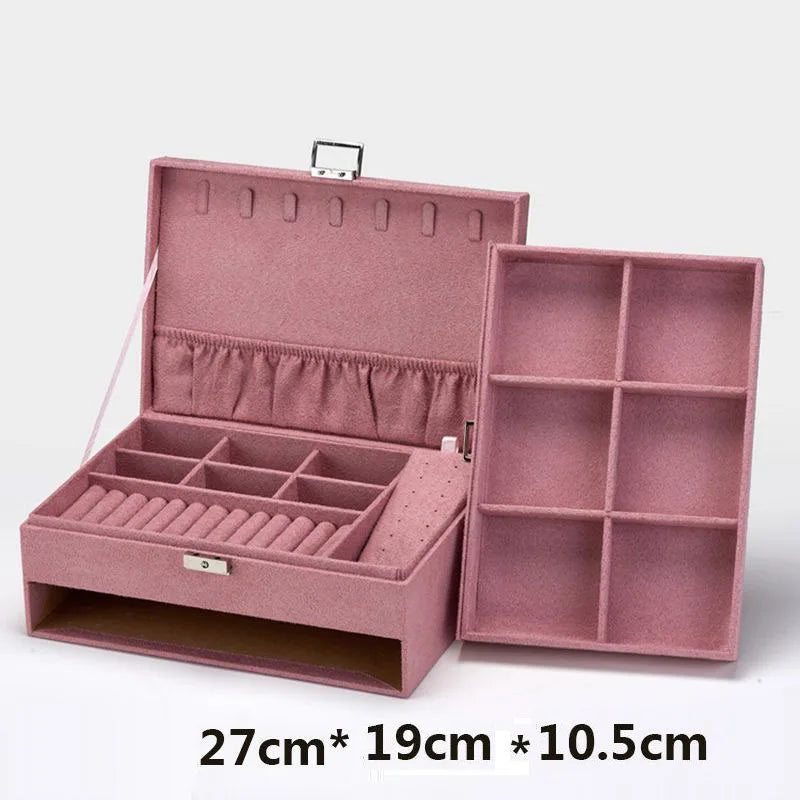 DELESYS Multi-Purpose Storage Box Glasses Women's Jewelry Box Fashion Jewelry Organizer Watch Storage Case Watch Box