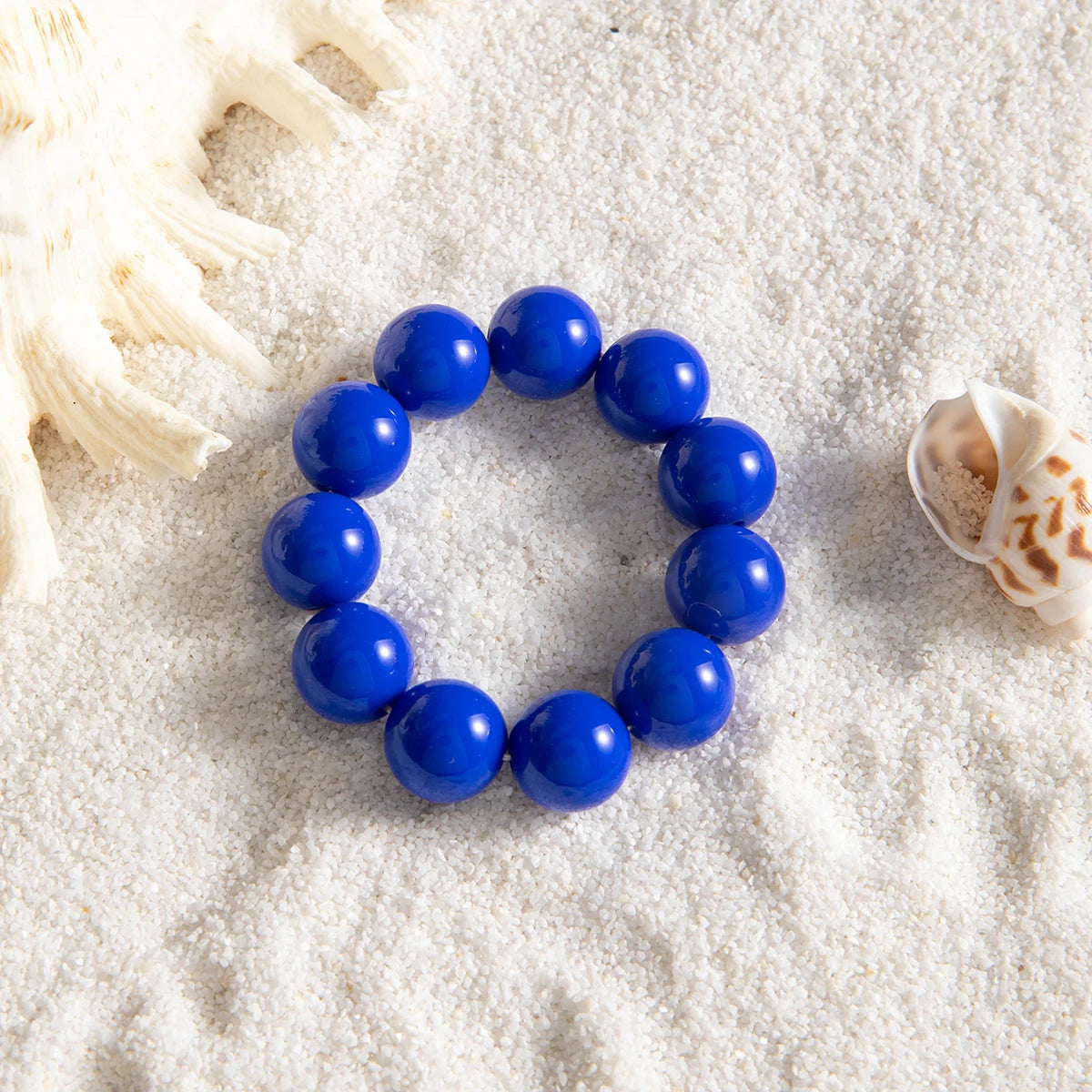 Docona Fashion Colorful Resin Big Beads Necklace Bracelet Set for Women Personality Originality Holiday Jewelry Accessories Gift