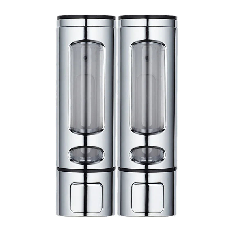 Lamgool Single/double Soap Dispenser Wall-Mount Shower Bath Shampoo Dispenser Liquid Soap Container Bathroom Accessories