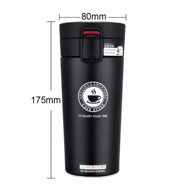 380ml Double 304 Stainless Steel Coffee Mug Leak-Proof Thermos Mug Travel Thermal Cup Water Bottle Thermos Cup