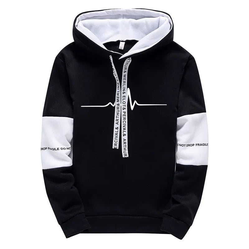 Hooded Casual Men's Tracksuit 2026 Spring Hot Sales Outdoor Daily Sports Single Sweatshirts And Sweatpants Comfort Print Quality