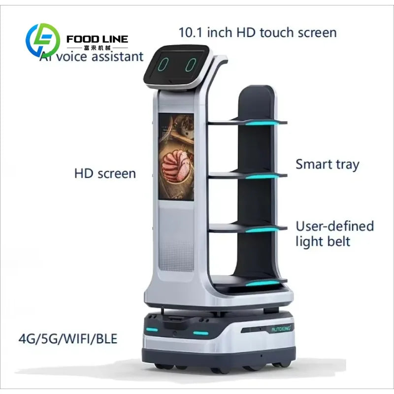 Intelligent Restaurant Delivery Robot Factory Shopping Mall Welcome Autonomous navigation, contactless delivery Customized
