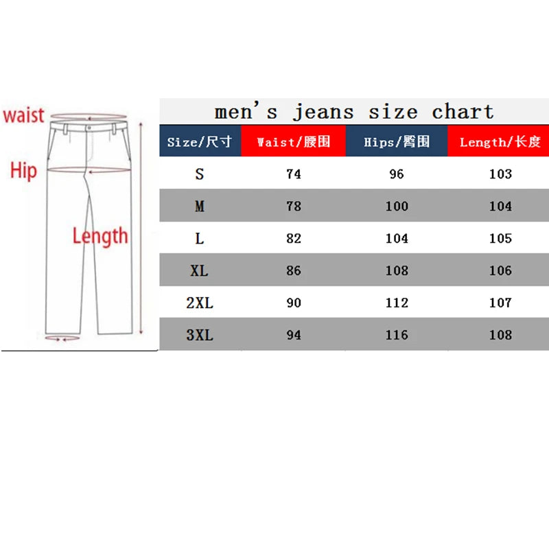 Spring And Autumn Washed Jeans Europe And The United States Men Leisure Stretch Solid Color Jeans High Quality Fashion Men Wear