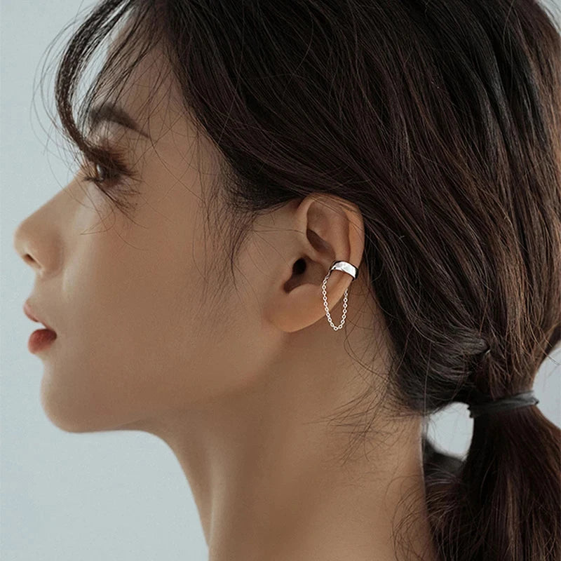 Pearl Ear Cuff Clip Earrings Non-Piercing Bone C-shaped Ear Ring Without Puncture Minimalist Earrings for Women Fashion Jewelry