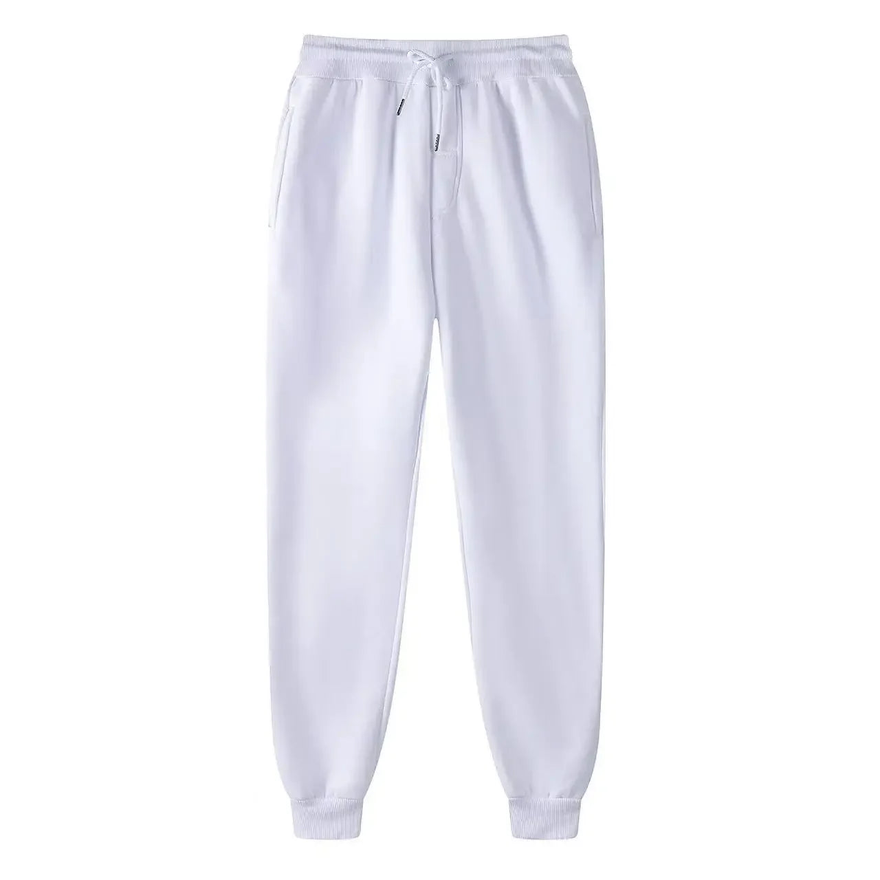 New Plus Size Men's Sweatpants 2XL 3XL Sportswear Elastic Waist Casual Baggy Pants Black Grey Cotton Joggers Male Loose Trousers