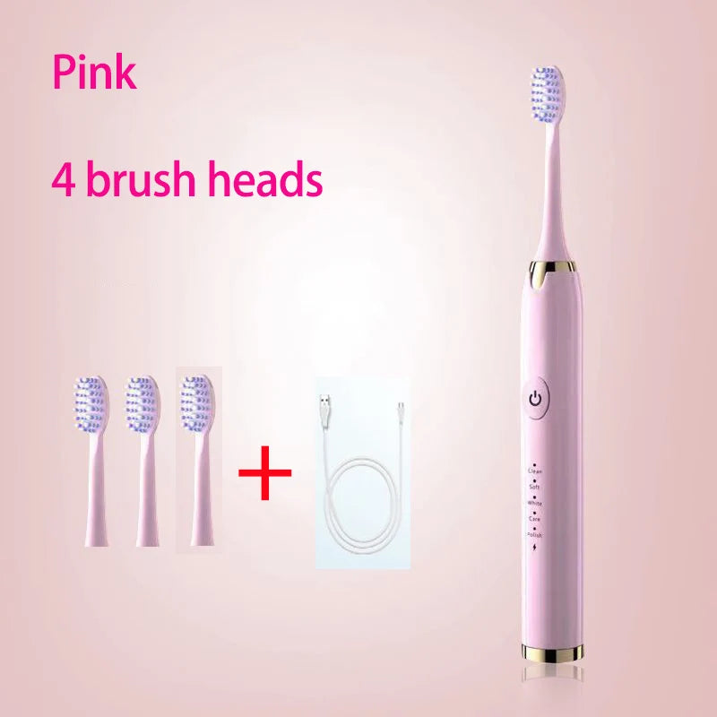 Powerful Ultrasonic Sonic Electric Toothbrush USB Charge Rechargeable Tooth Brush Washable Electronic Whitening Teeth Brush