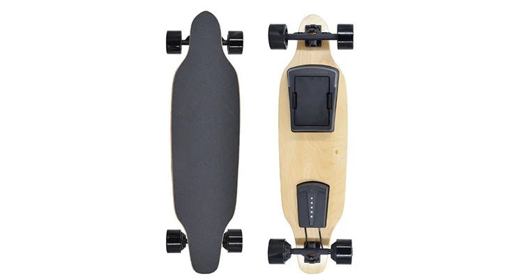 Electric Skateboard Fast Speed 40KM Kit with Removable Battery Pack & Flashlight 9 Ply Canadian Maple Skate Board Decks