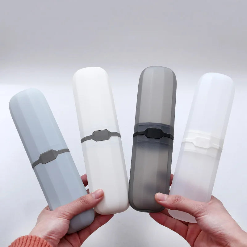 1/4pc Portable Toothbrush Cover Storage Box Daily Outdoors Travel Hiking Camping Toothbrush Holder Case Box Bathroom Accessories