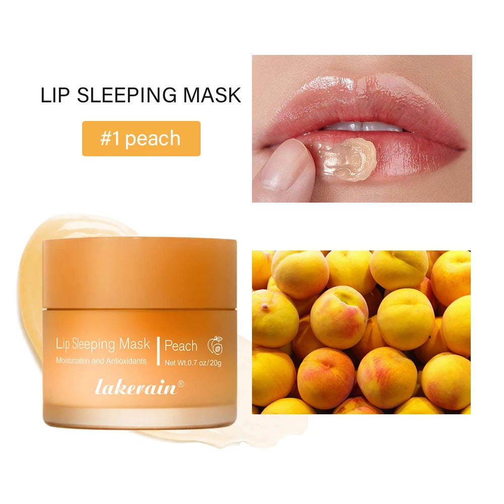 Lip Sleeping Mask Nourishing Overnight Lip Treatment Vitamin C Moisturizer Butter Hydrating Dry Flaky Lips Skin Care