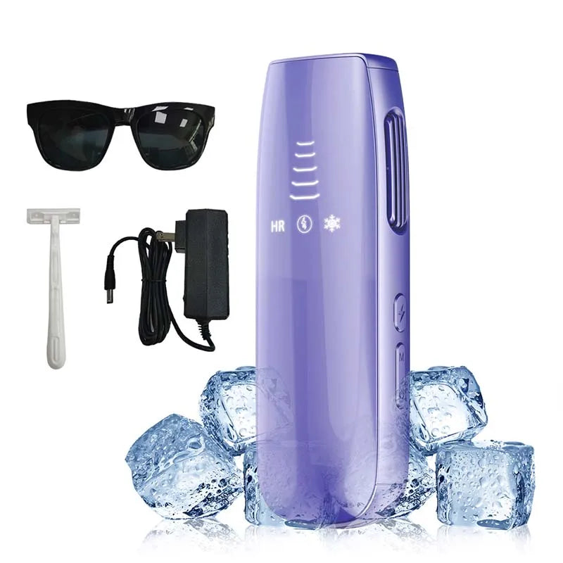 Hot Selling Home Use Upgraded Painless Hair Remover Machine Rapid Ice Cooling Throughout Hair Removal Device