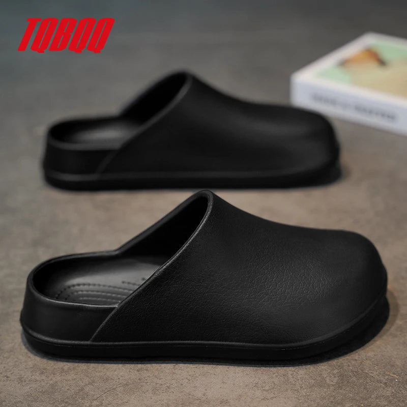 Men's Slippers Couples Garden Clog Women Water Proof Chef Casual Shoe Comfortable Outdoor Sandal for Pet Workers