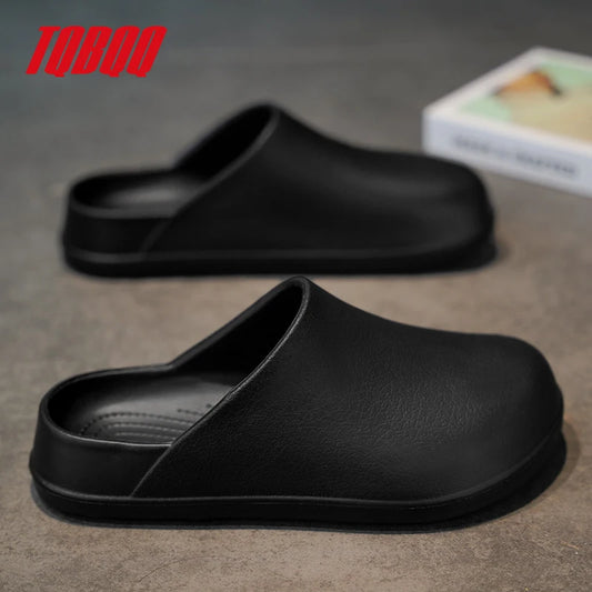 Men's Slippers Couples Garden Clog Women Water Proof Chef Casual Shoe Comfortable Outdoor Sandal for Pet Workers
