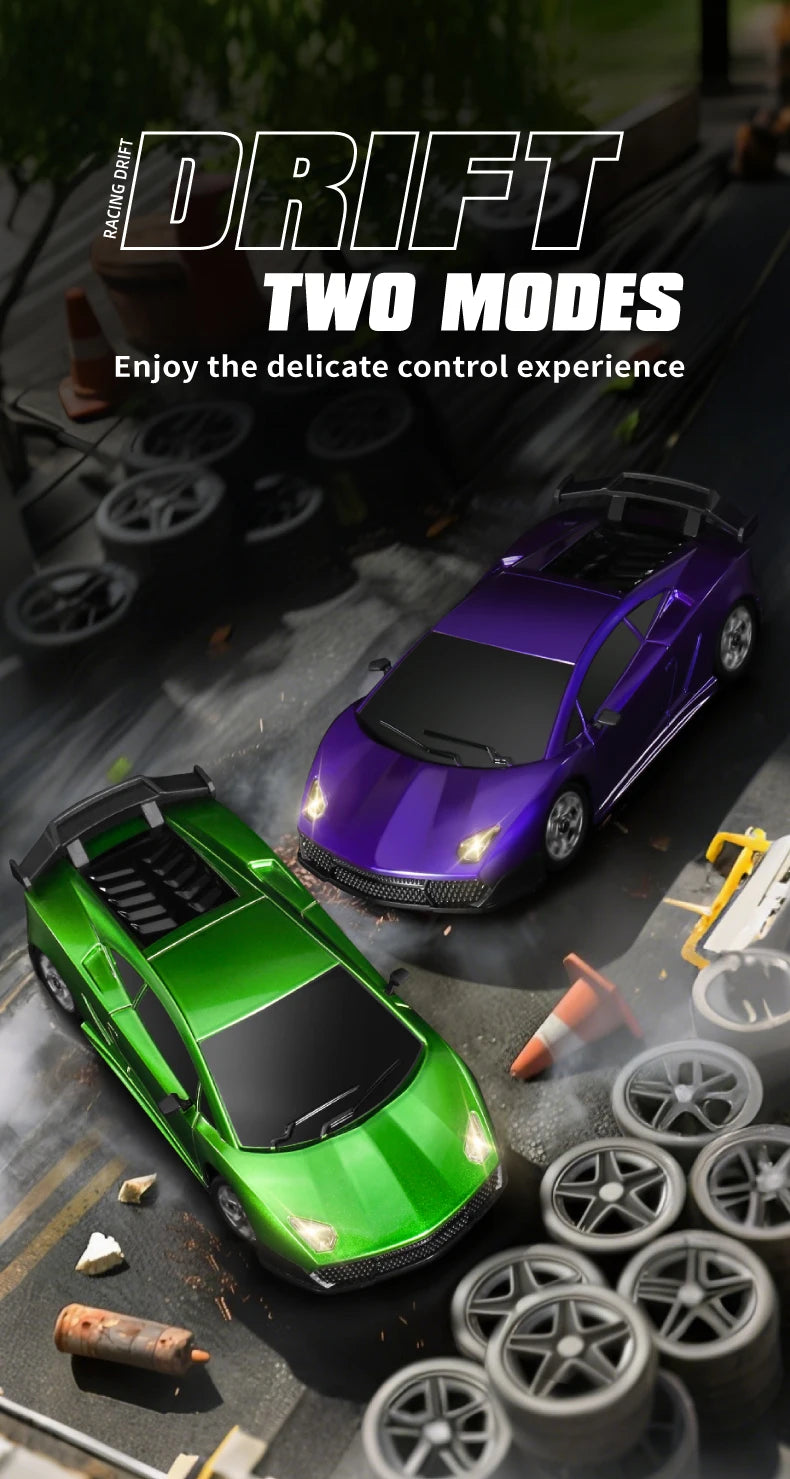 Model 2198: 1:43 Scale 4WD Remote Control Drift Toy Car with Smooth Handling and Realistic Drifting Effects