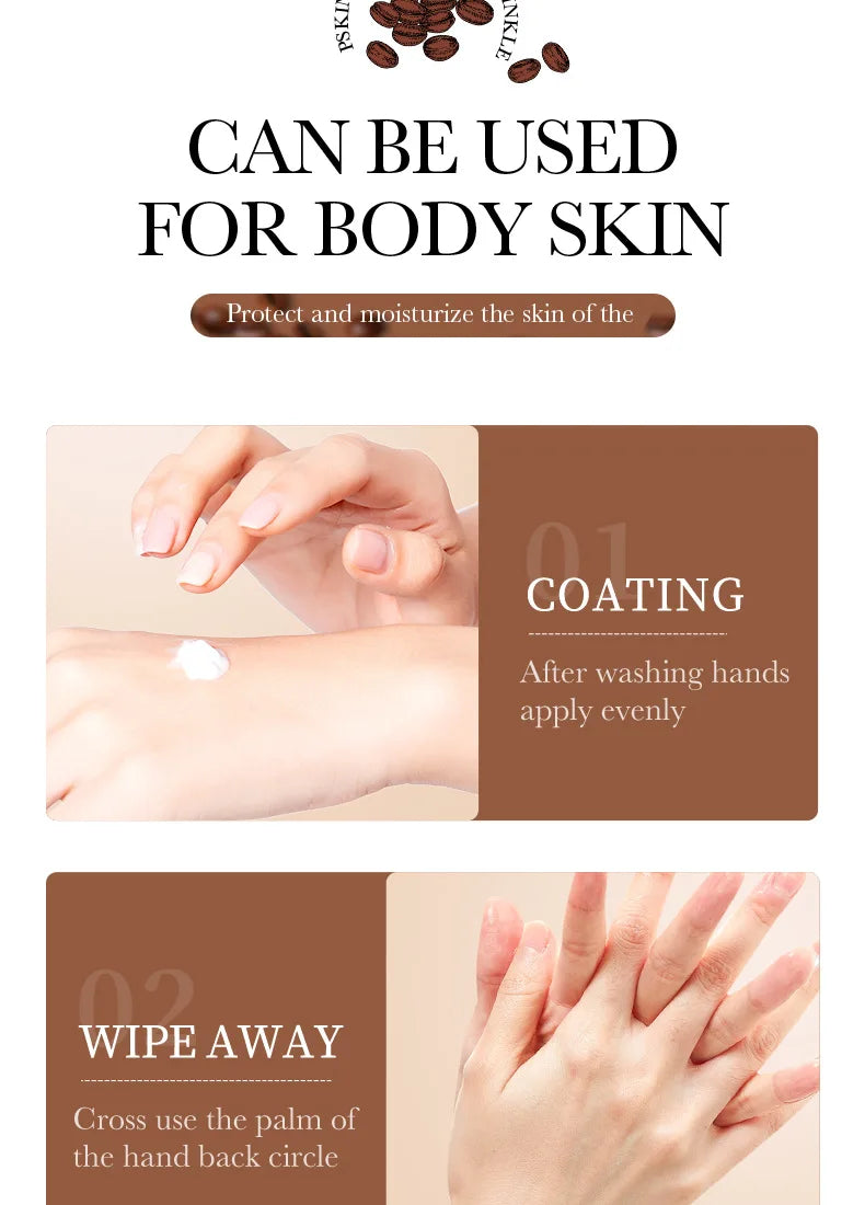 1/2/3/5pcs SADOER Coffee Hand Cream Sets Moisturizing Nourishing Whitening Hydrating Hands Skin Care Products