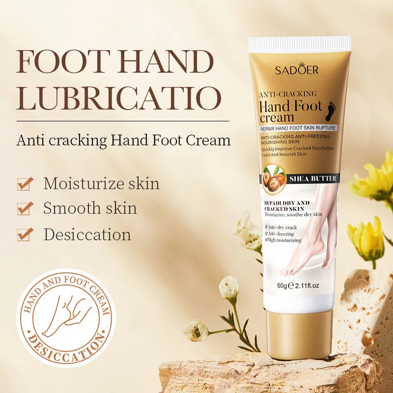 3pcs SADOER Anti Crack Hand Foot Cream Anti-Drying Heel Cracked Repair Feet Mask Removal Dead Skin Moisturizing Feet Care