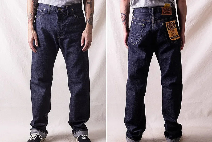 TOYS McCOY LOT 001Z pays tribute to LXX (taxi driver) left twill retro red ear jeans