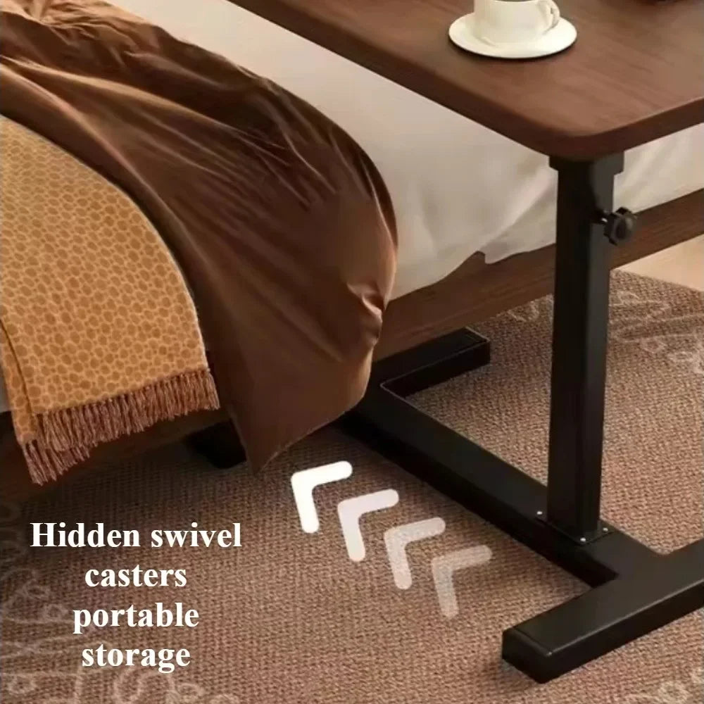 Mobile Bedside Table Household Office Desk Bedroom Folding Tables Portable Minimalist Folding Portable Workbench Learning Desk