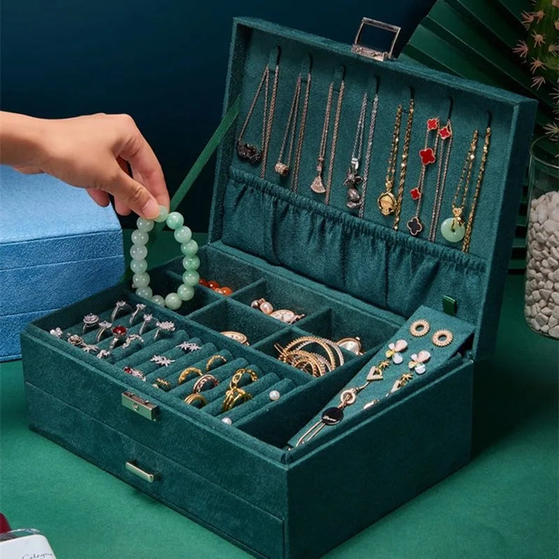 DELESYS Multi-Purpose Storage Box Glasses Women's Jewelry Box Fashion Jewelry Organizer Watch Storage Case Watch Box