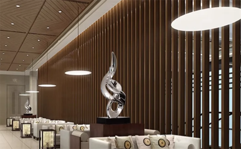 Luxury High-end Resin Electroplating Art Sculpture Decoration Home Room Statue Ornaments Office Hotel Lobby Furnishing Crafts