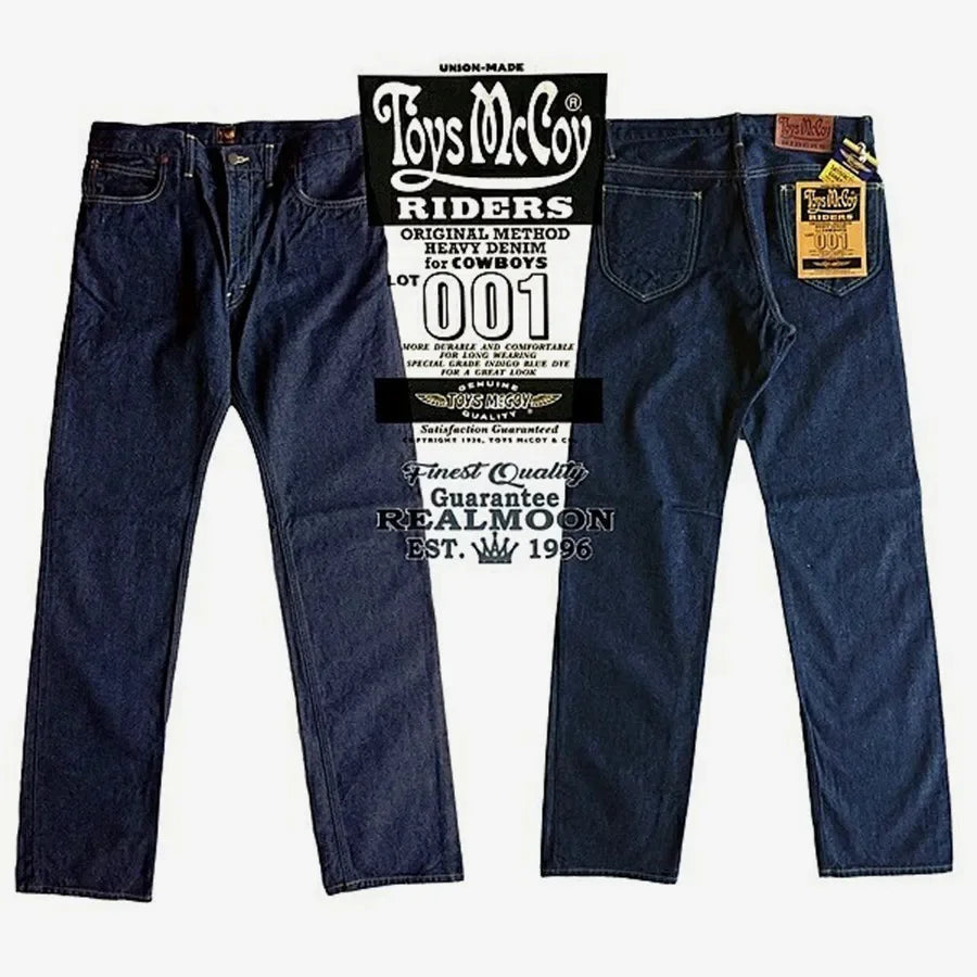 TOYS McCOY LOT 001Z pays tribute to LXX (taxi driver) left twill retro red ear jeans