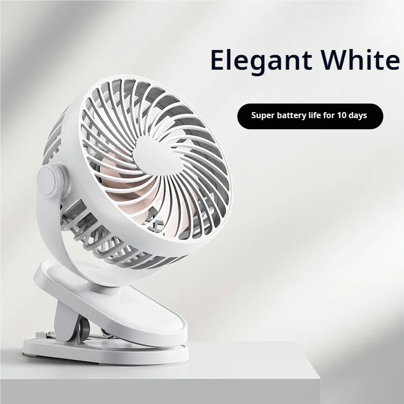 2024 Clip Fan Mini Fan Silent Portable Dormitory USB Dual Electric Long Life Desktop Fan Cooling Appliances Adjustable