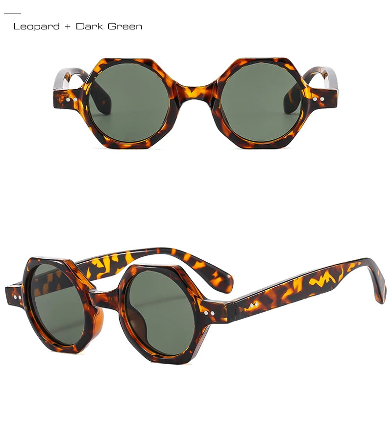 SHAUNA New Polygon Square Sunglasses Women Fashion Candy Color Round Lenses Eyewear Shades UV400 Men Sun Glasses