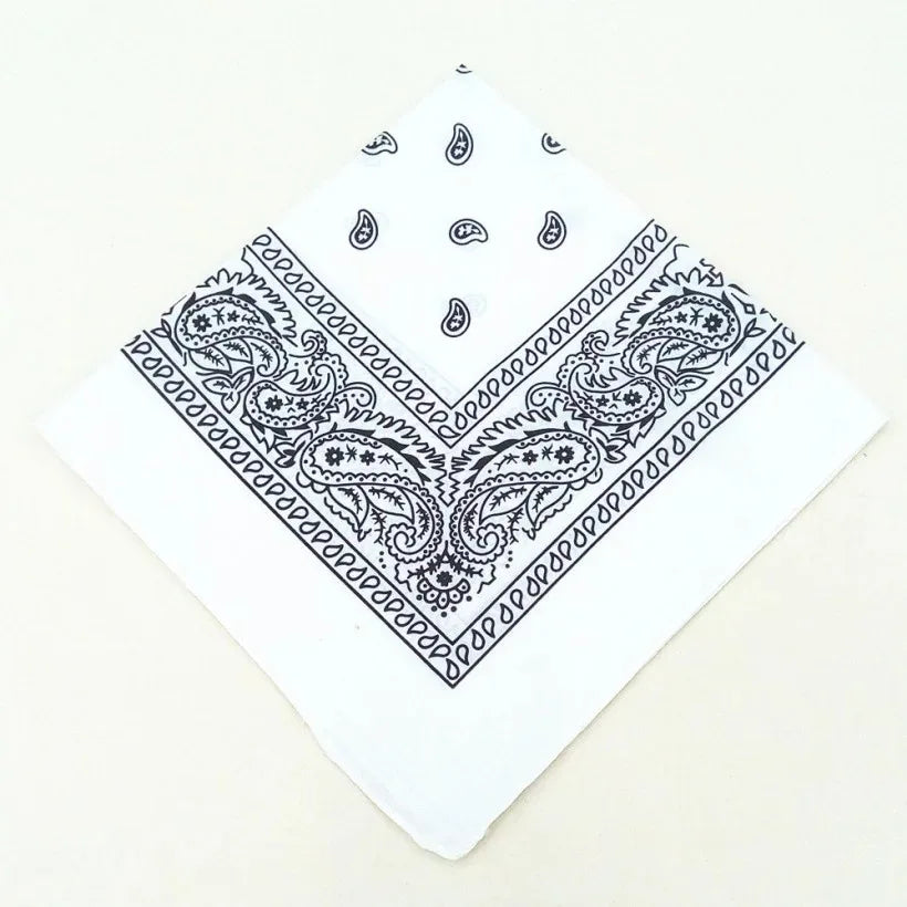 Fashion Hip Hop  Bandana Square Scarf Cowboy Cashew Black Red Paisley Headband Print For Women/Men/Boys/Girls