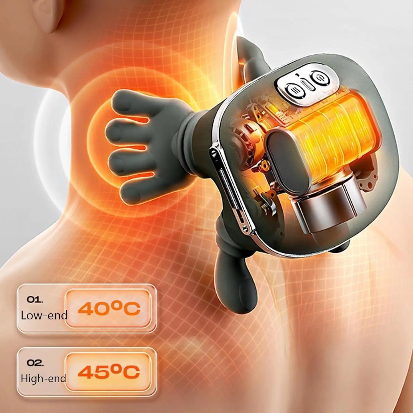 2026 New Shiatsu Back and Neck Massager Deep Tissue Kneading Back Massager with Heat Siaasoo Neck Massage Massage