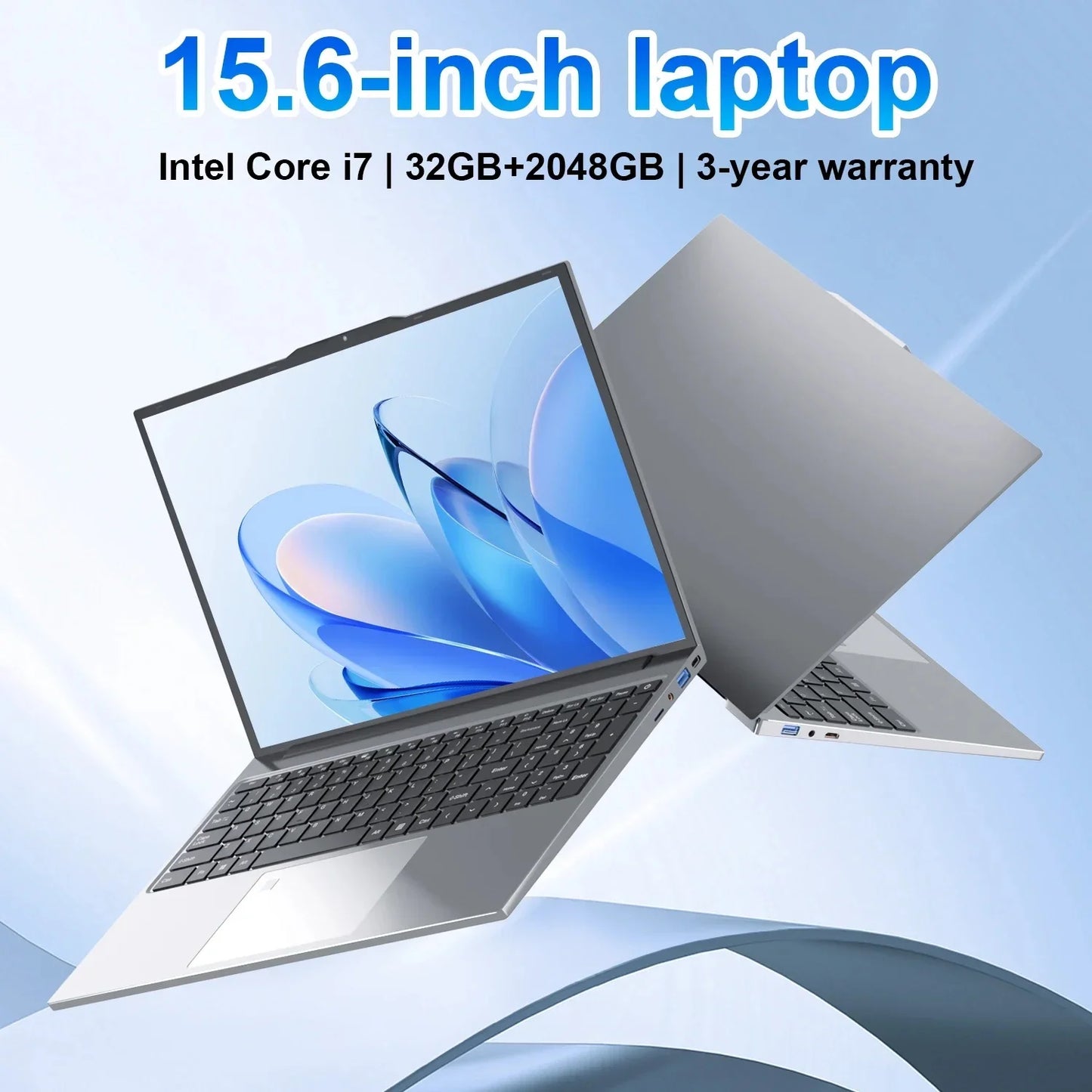 Xiaman 15.6" Intel Core i7 6500U Laptop Computer Windows 11 Pro 16GB RAM 512GB 1TB SSD Portable Notebook PC Gamer Gaming Laptop