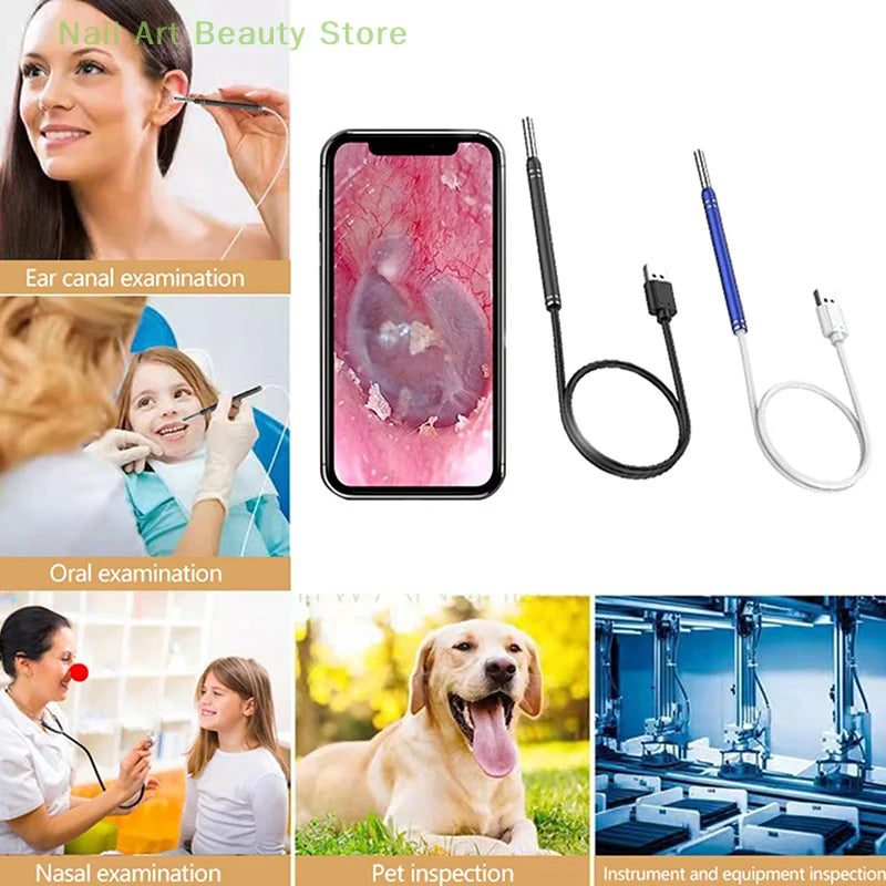 1Set Smart Visual Earpick Endoscope Spoon Ear Cleaner Camera Otoscope Ear Wax Remover Earwax Removal Tool
