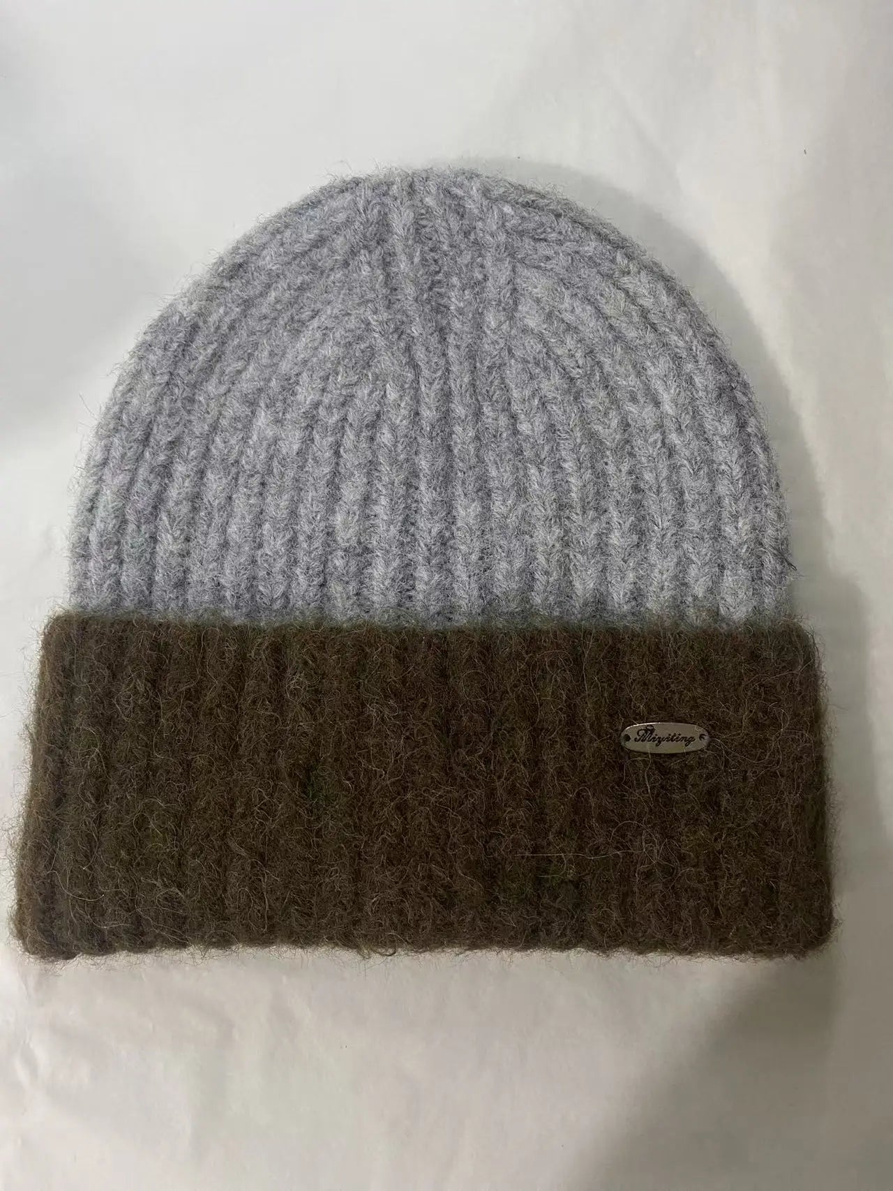 Korean wool hat men's autumn and winter 2025 new thickened warm headgear big head circumference showing small face knitted hat