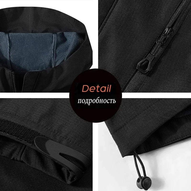 New Men Outdoor Jackets Men Spring Casual Hooded Jacket Coats Mens Autumn Waterproof Fashion Brand Windbreaker Jackets Male 3XL