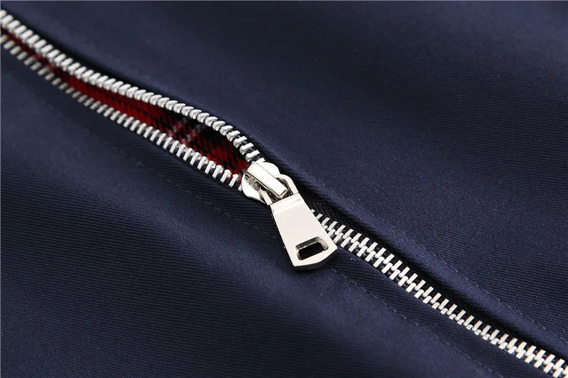 New Men's Spring Bomber Jacket Casual Outwear Turndown Collar Cotton Coats Fashion Slim Fit Business Jackets Male Clothing