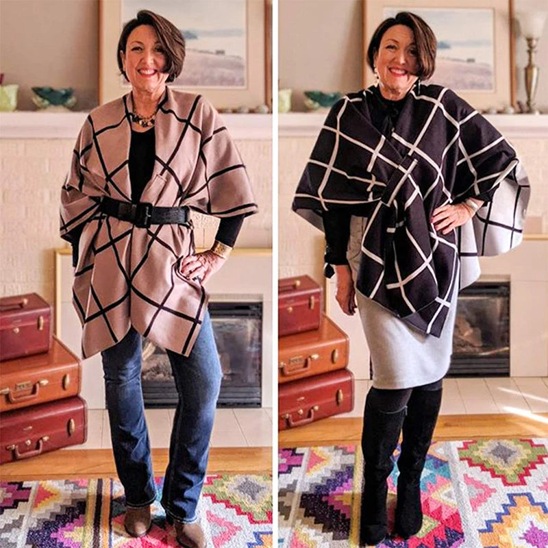2024 New Poncho Women Luxury Winter Warm And Fashionable Comfortable Windproof luxery designer women Shawl Outing