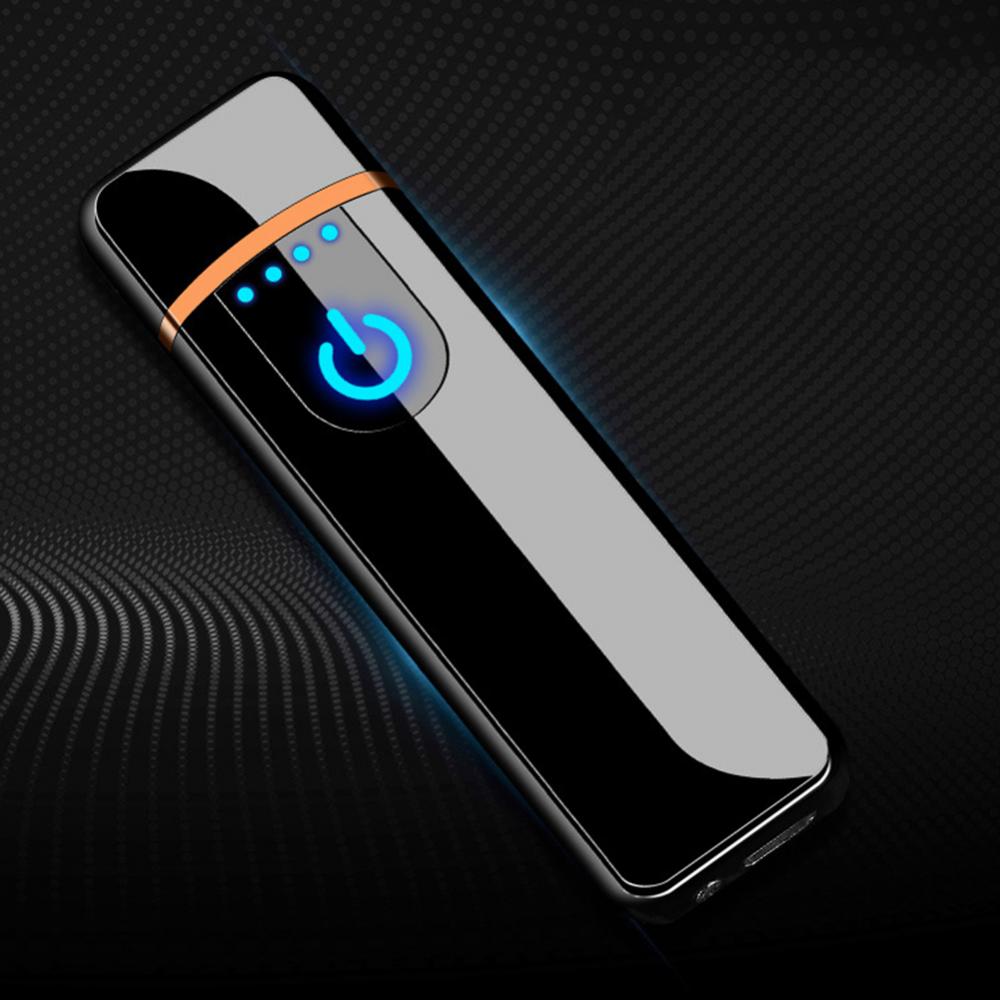 USB Electric Lighters Rechargeable Windproof Touch-sensing Cigarette Lighter Durable Collectible Men Gift Portable E Ziggarte
