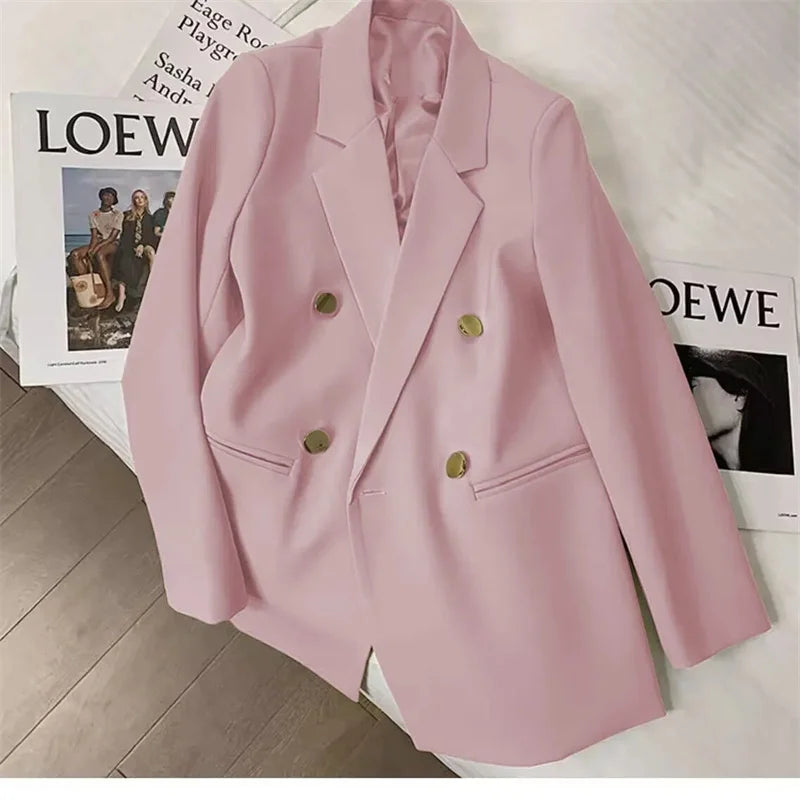 2025 Fashion New Women Suit Coat Elegant Casual Blazer Jacket Spring Autumn Office Ladies Clothing Basic Coat  Female Jacket