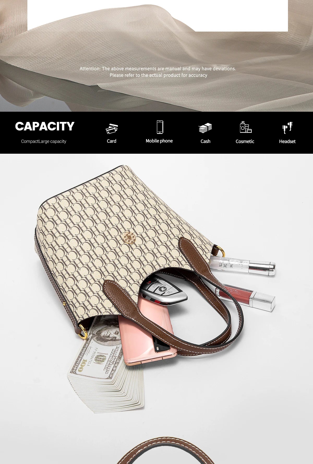 CHCH Women's Handbag Autumn New Collection Simple Women's Vegetable Basket Handbag