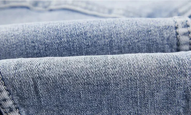 Spring Autumn Men's Denim Suit Loose Fit Plus Size Korean Trendy Two-Piece Student Versatile Outerwear Casual Jacket