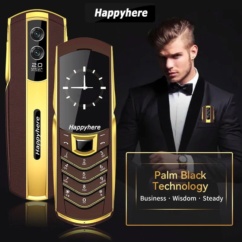 New Unlock V8 Bar Luxury Metal Handmade Phone Quad band Dual Sim Leather case Bluetooth FM Radio Push-button mobile phone