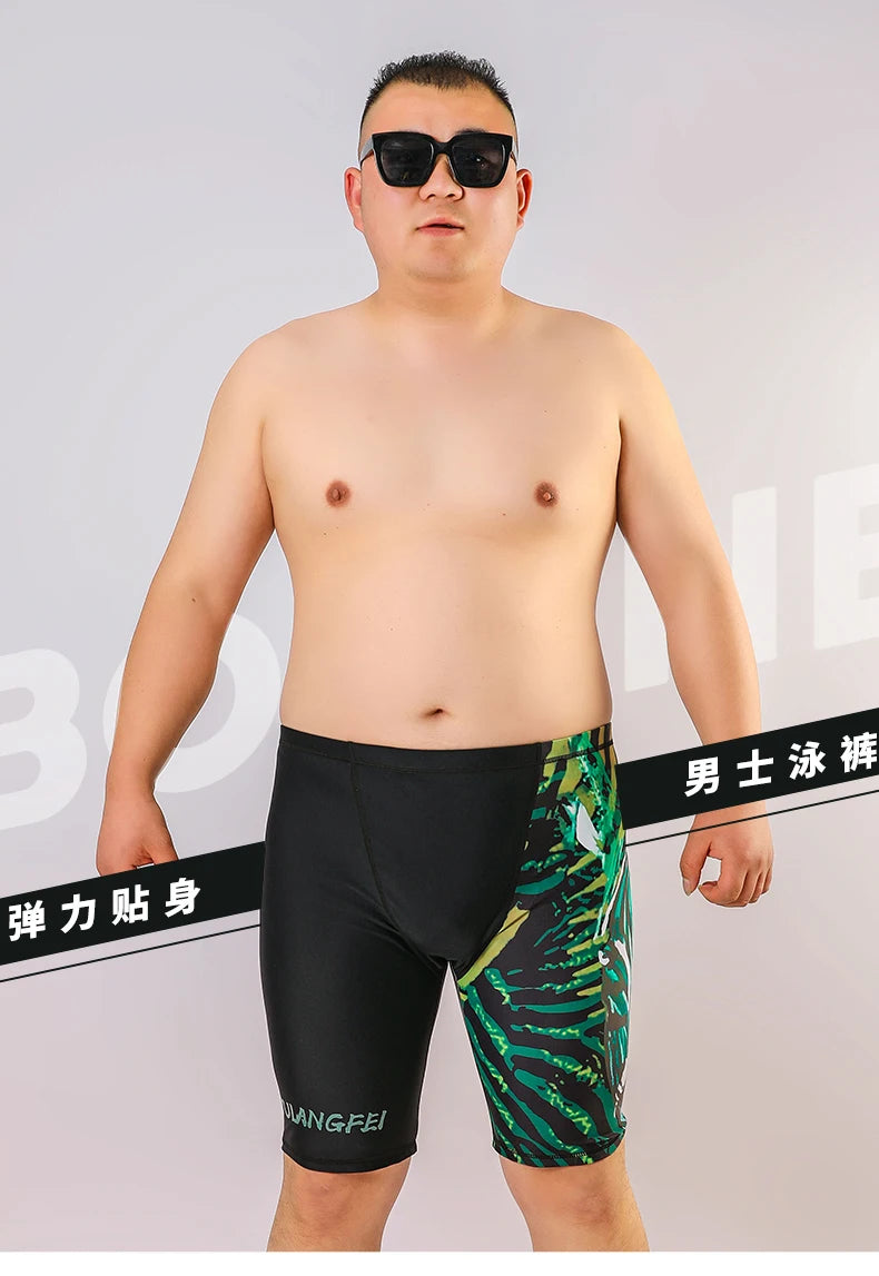 Men swimwear Plus Size Mens Swimming Trunks Sports Swim Wear 135kg Bottoms Hot Spring  Adult Shorts Printing Pants Beach